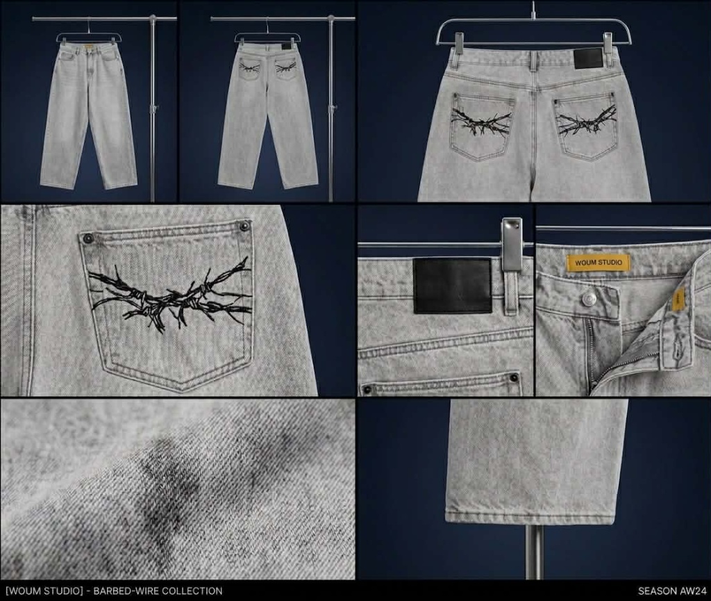 Barbed-Wire Denim